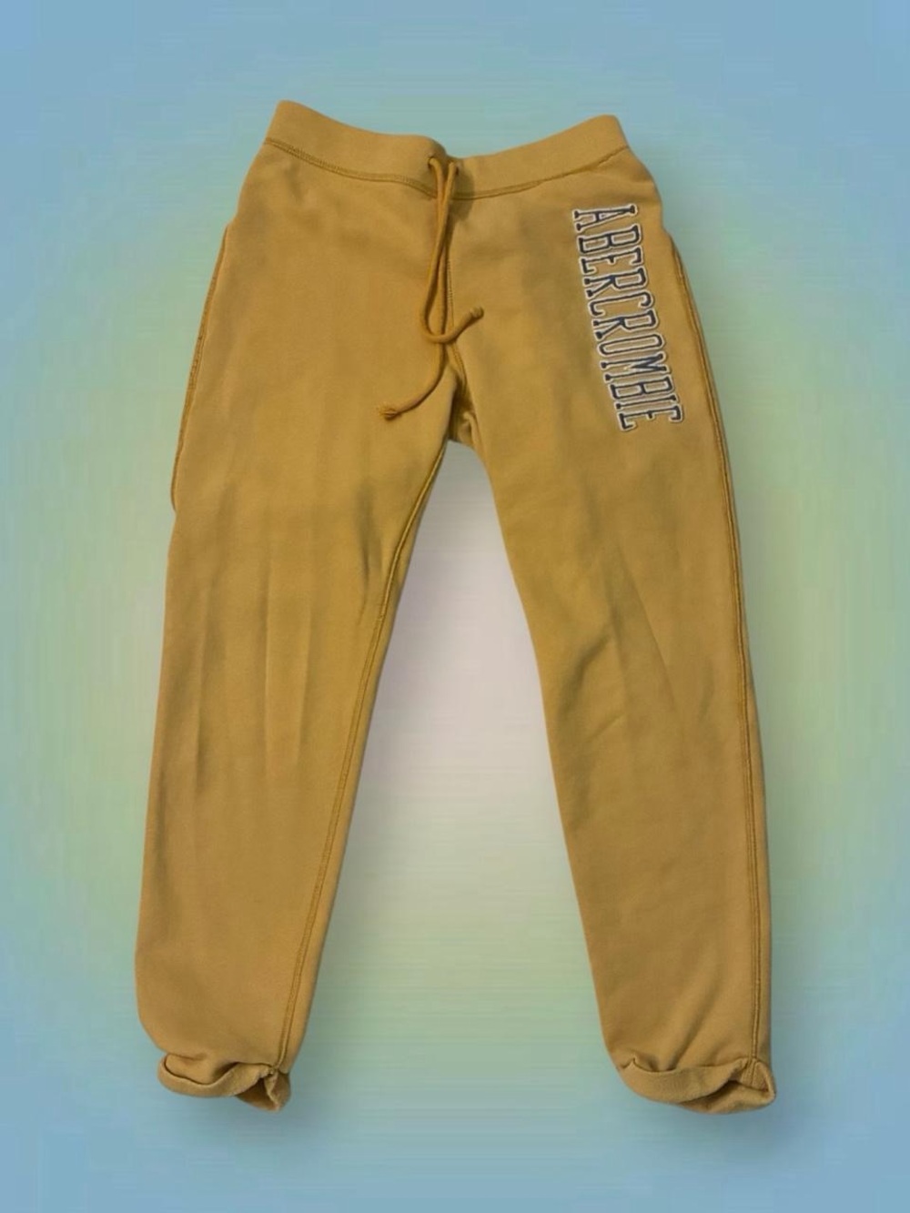 Abercrombie & Fitch Kids Mustard Yellow Jogger Sweatpants